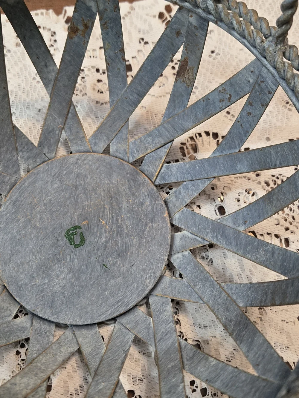 Vintage Country Metal Basket